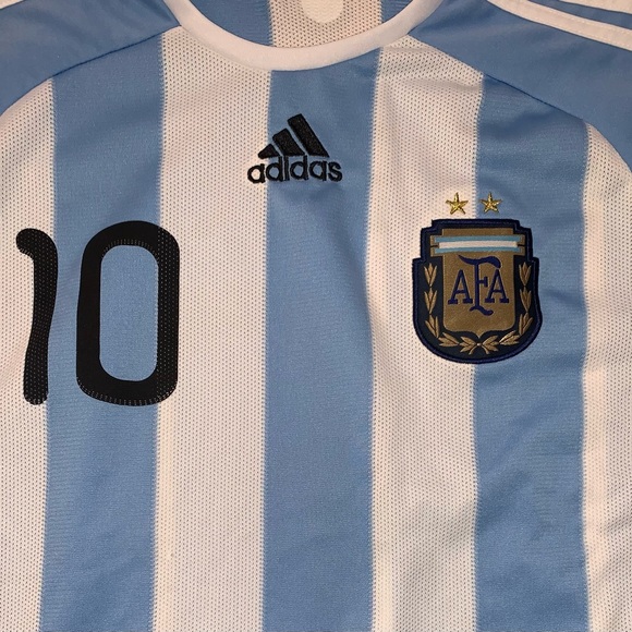 messi argentina 2010 world cup jersey sz l/xl #10 South Africa - Picture 4 of 9